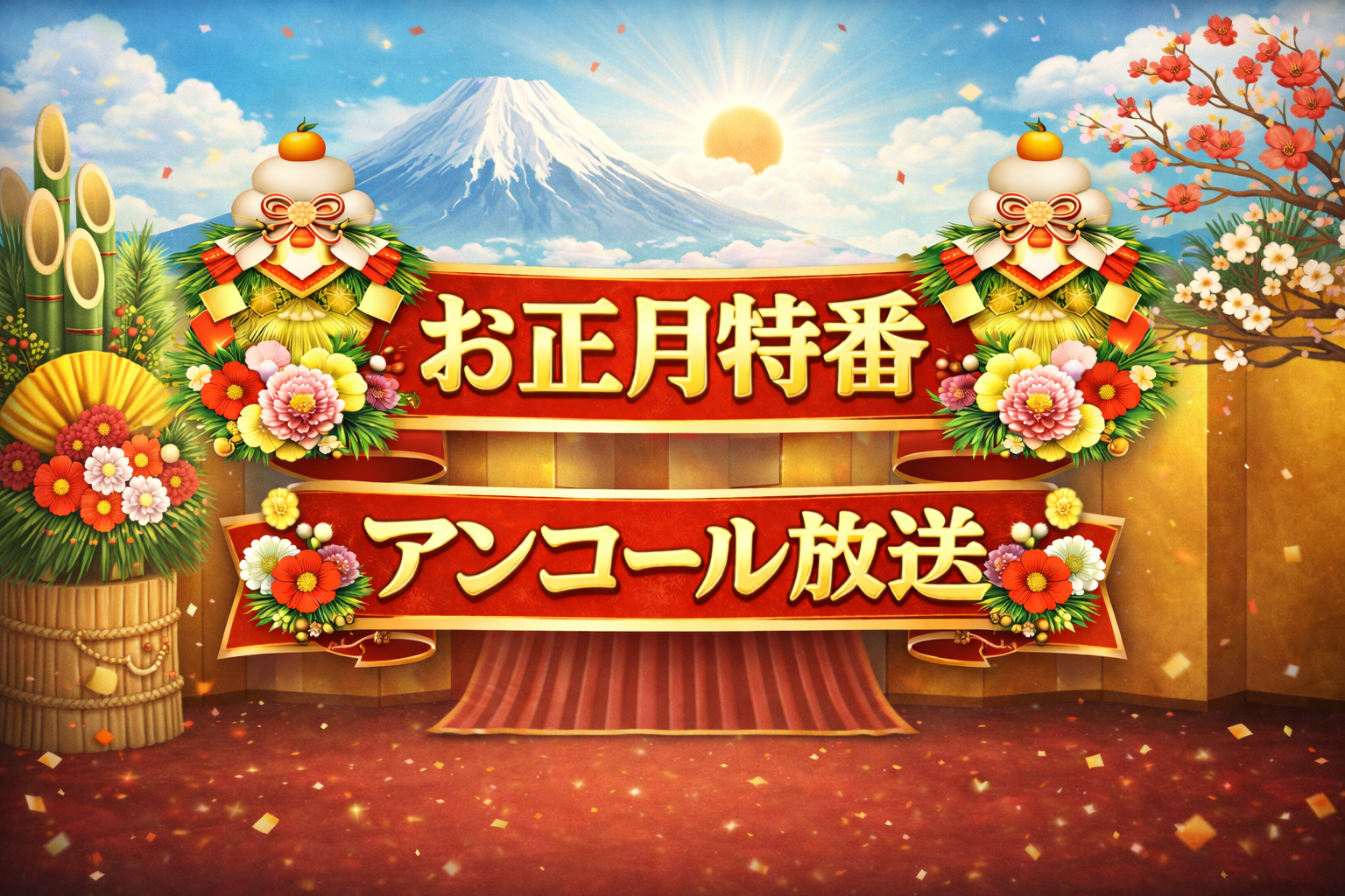 お正月特別番組アンコール放送